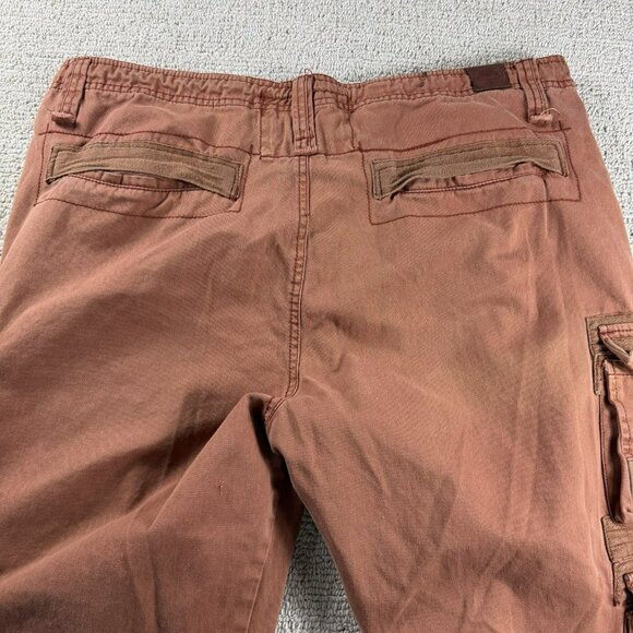Decibel Distressed Cargo Jeans Pockets Orange Men’s Size 40 x 32 - Picture 6 of 6